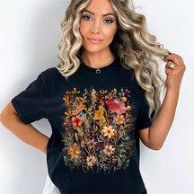 Fairycore Botanical Flowers T-Shirt
