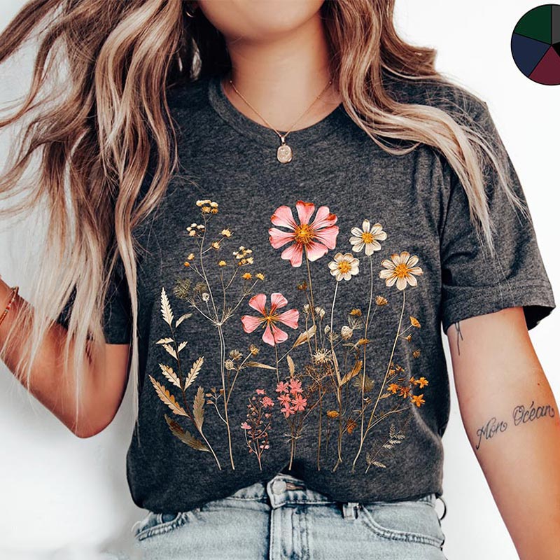 Vintage Wildflower Aesthetic T-Shirt