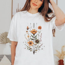 Boho Botanical  Flower T-Shirt