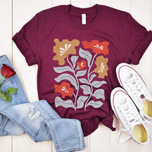 Boho Flowers Art Nouveau T-Shirt