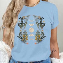 Floral Moon Celestial T-Shirt