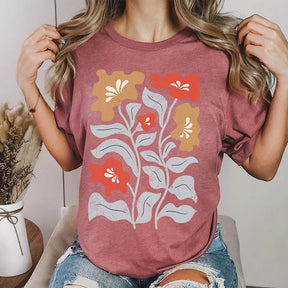 Boho Flowers Art Nouveau T-Shirt