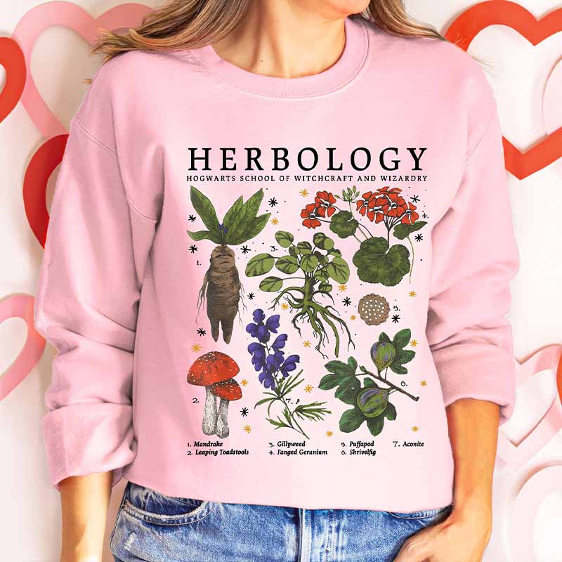Herbology Plant Lover, Botanical Sweatshirt