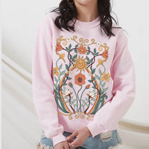 Floral Sun Minimalist Sweatshirt