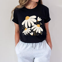 Daisy Blooming Flowers Summer T-Shirt