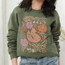 Boho Fall Cute Flower Sweatshirt