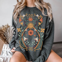 Floral Sun Minimalist Sweatshirt