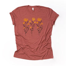 Yellow Flowers and Stems Cute T-Shirt