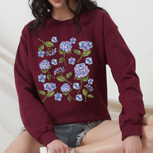 Hydrangea Women's Sweatshirt Garden Lover Gift
