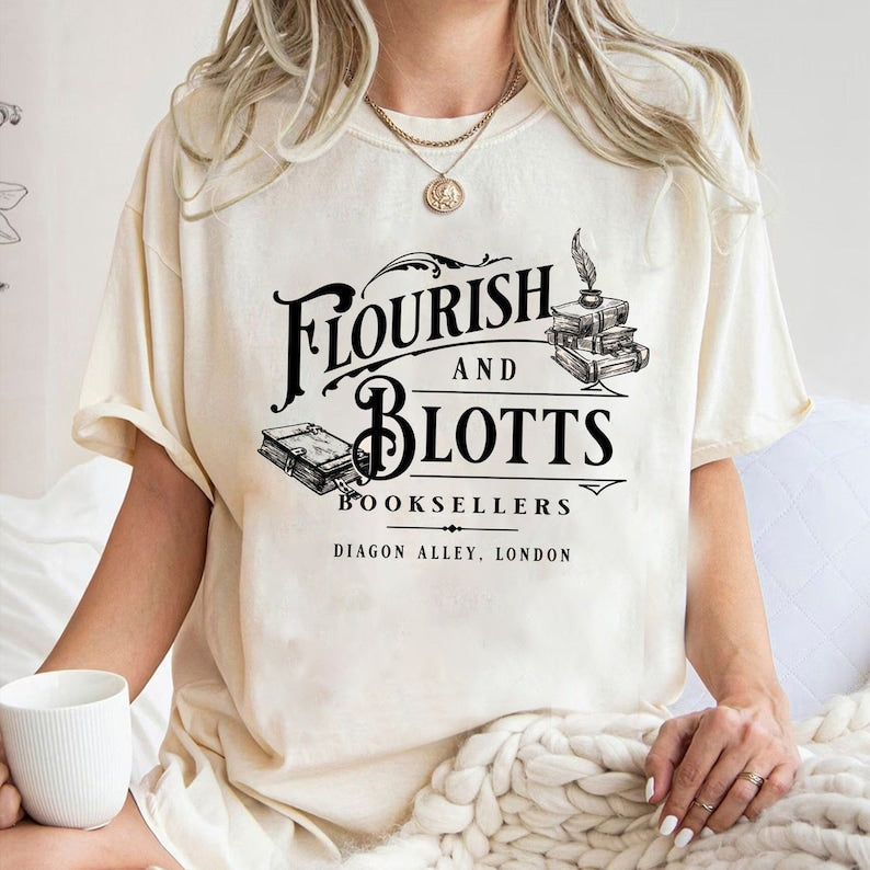 Flourish Blotts Bookish T-Shirt