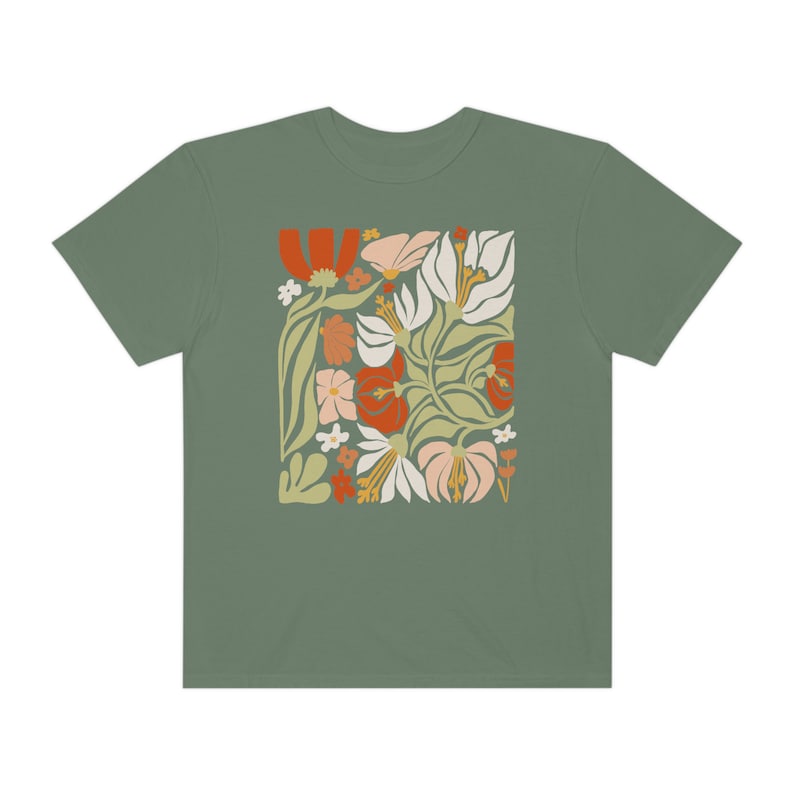Boho Wildflowers Shirt Vintage Floral Tee