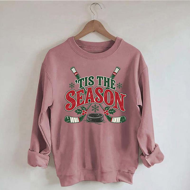 Tis The Season Hockey Merry Christmas Sweatshirt