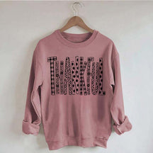 White Thankful Floral Lover Sweatshirt