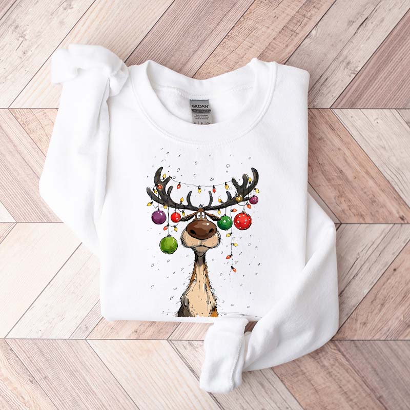 Vintage Reindeer Christmas Winter Sweatshirt