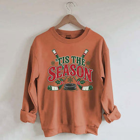 Tis The Season Hockey Merry Christmas Sweatshirt