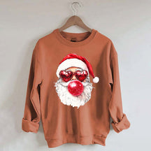 Cool Santa Bubble Gum Christmas Sweatshirt