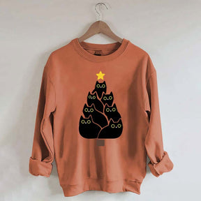 Cat Christmas Tree Lover Sweatshirt