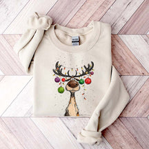 Vintage Reindeer Christmas Winter Sweatshirt