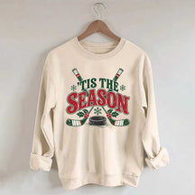 Tis The Season Hockey Merry Christmas Sweatshirt