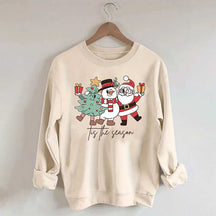 Tis The Season Santa Tree Sweatshirt