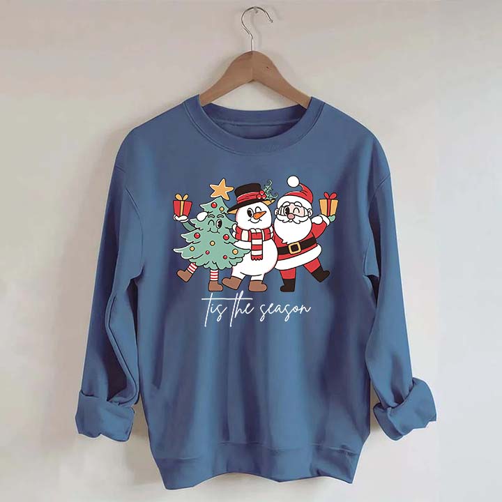 Tis The Season Santa Tree Sweatshirt