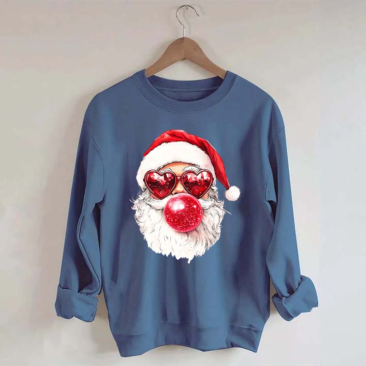 Cool Santa Bubble Gum Christmas Sweatshirt