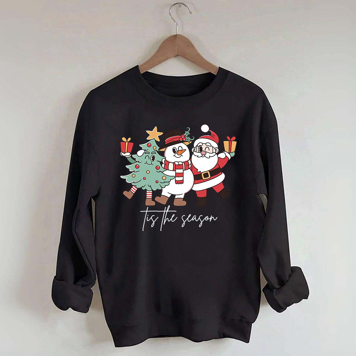 Tis The Season Santa Tree Sweatshirt