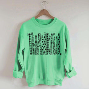 White Thankful Floral Lover Sweatshirt