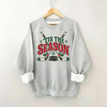 Tis The Season Hockey Merry Christmas Sweatshirt