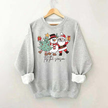 Tis The Season Santa Tree Sweatshirt