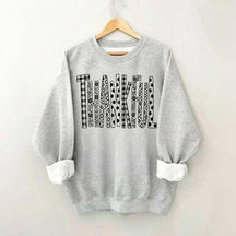 White Thankful Floral Lover Sweatshirt