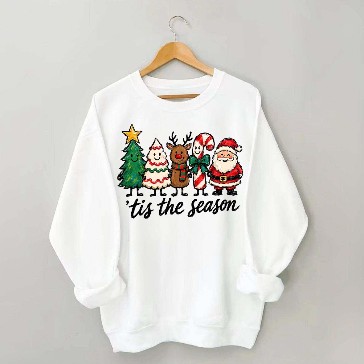 Tis The Season Christmas Characters Sweatshirt