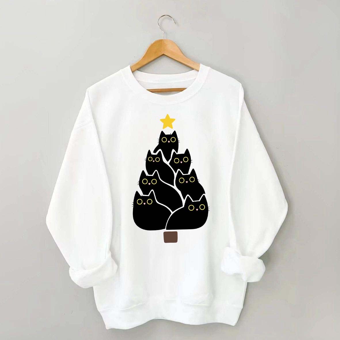 Cat Christmas Tree Lover Sweatshirt