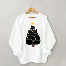 Cat Christmas Tree Lover Sweatshirt