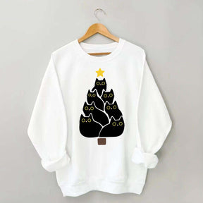 Cat Christmas Tree Lover Sweatshirt