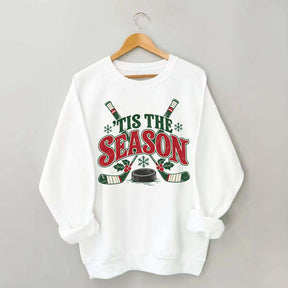 Tis The Season Hockey Merry Christmas Sweatshirt