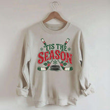 Tis The Season Hockey Merry Christmas Sweatshirt