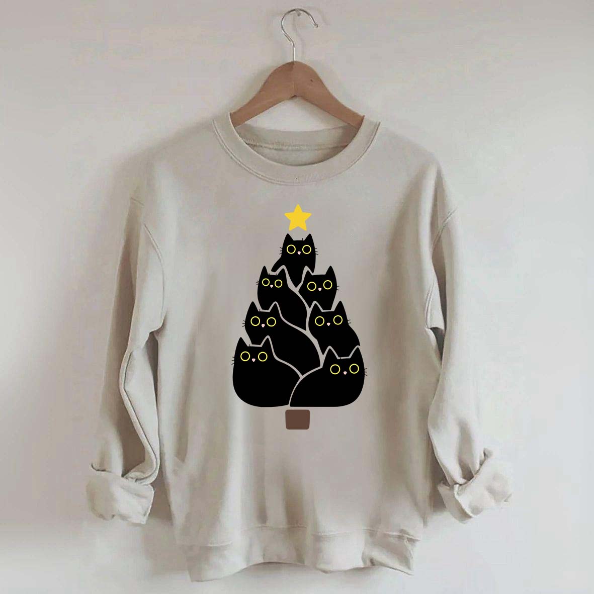 Cat Christmas Tree Lover Sweatshirt