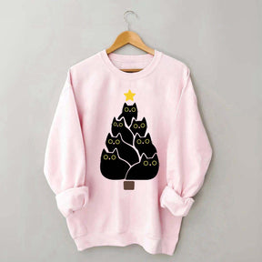 Cat Christmas Tree Lover Sweatshirt