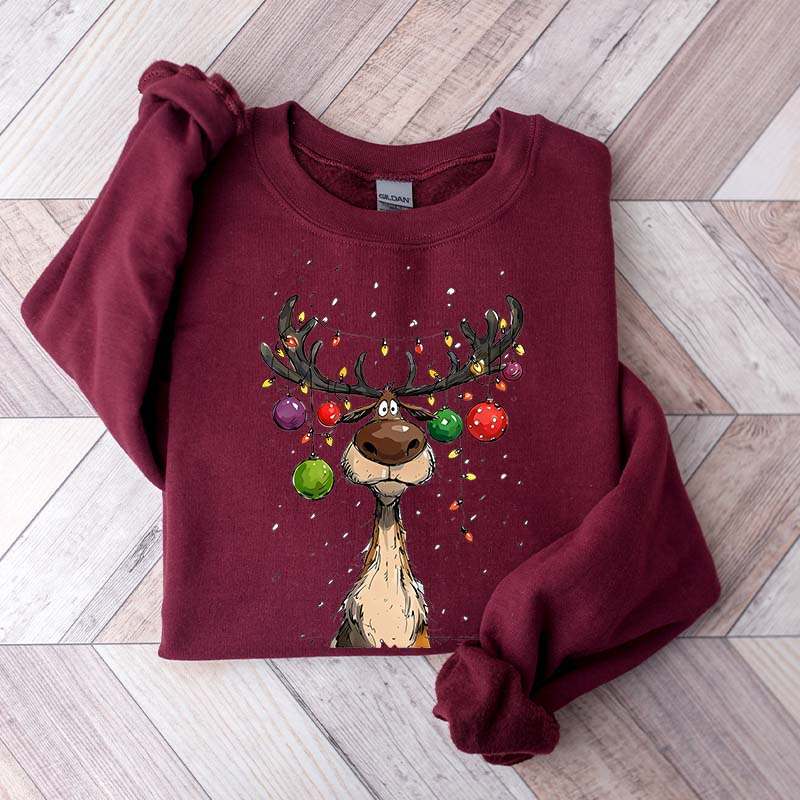 Vintage Reindeer Christmas Winter Sweatshirt
