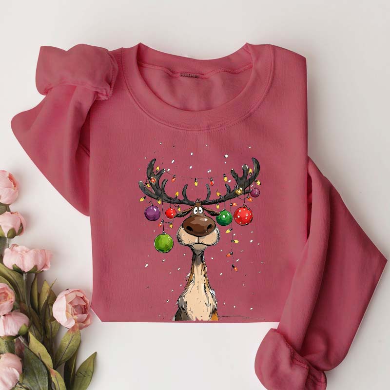 Vintage Reindeer Christmas Winter Sweatshirt