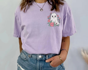 Flower Ghost Comfort Colors T-Shirt
