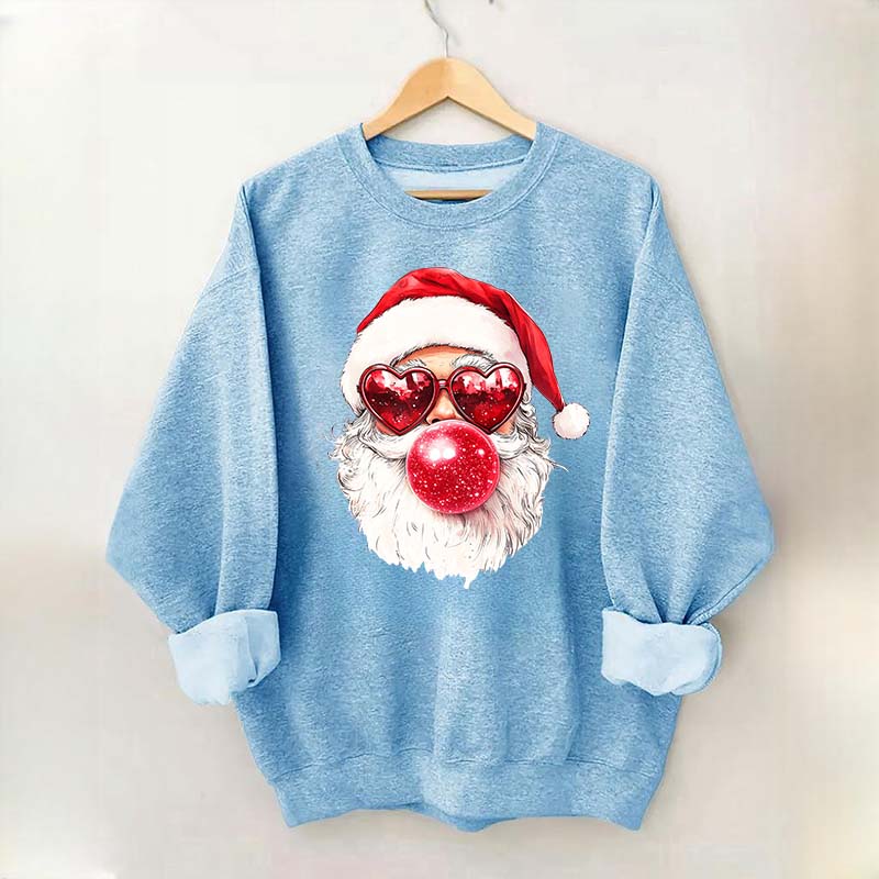 Cool Santa Bubble Gum Christmas Sweatshirt
