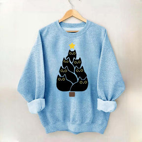 Cat Christmas Tree Lover Sweatshirt