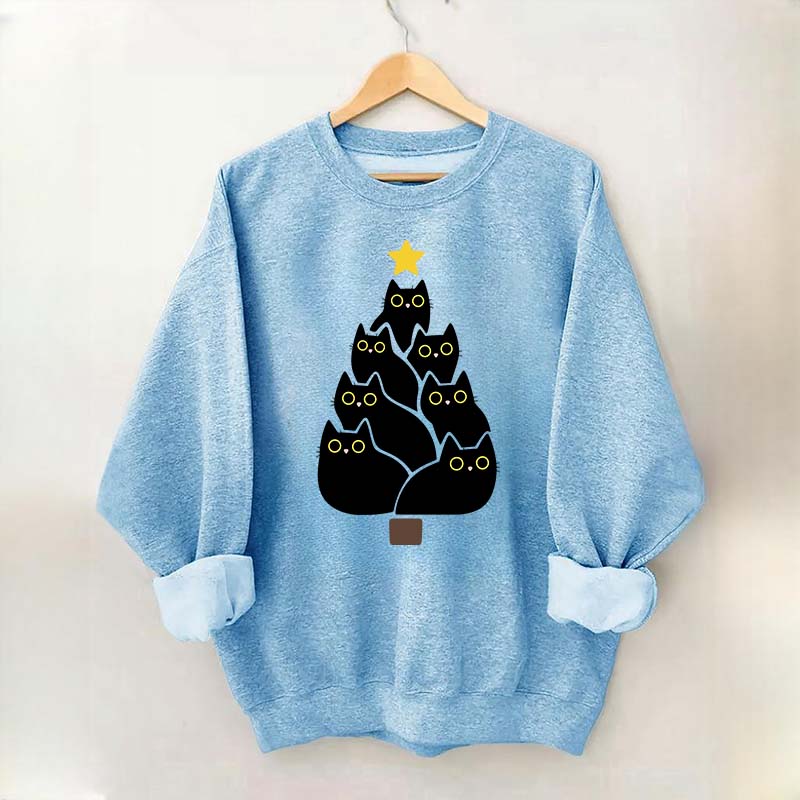Cat Christmas Tree Lover Sweatshirt