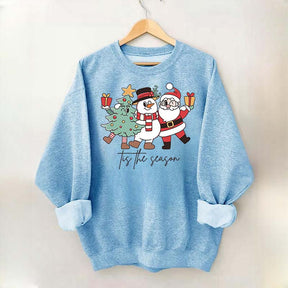 Tis The Season Santa Tree Sweatshirt