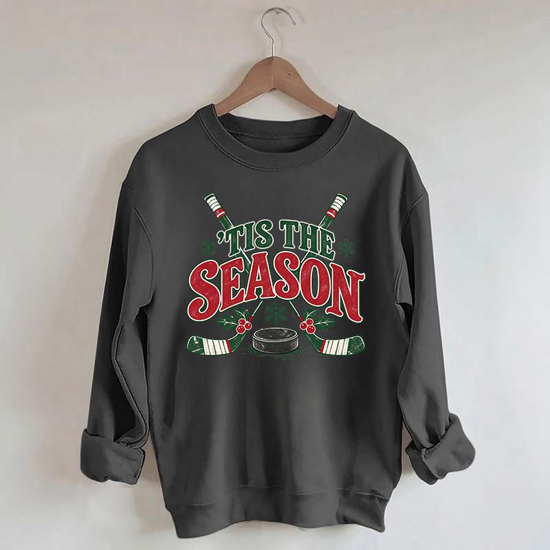 Tis The Season Hockey Merry Christmas Sweatshirt