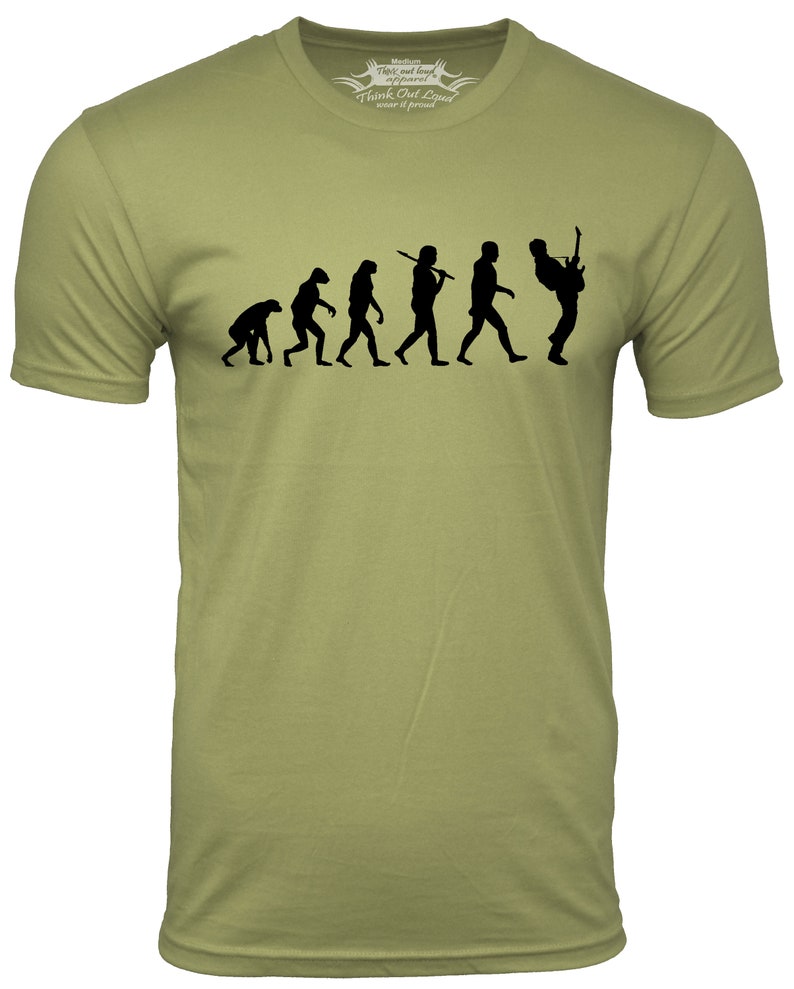 Gitarrist Evolution Shirt Musiker T-Shirts