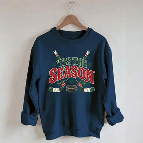 Tis The Season Hockey Merry Christmas Sweatshirt
