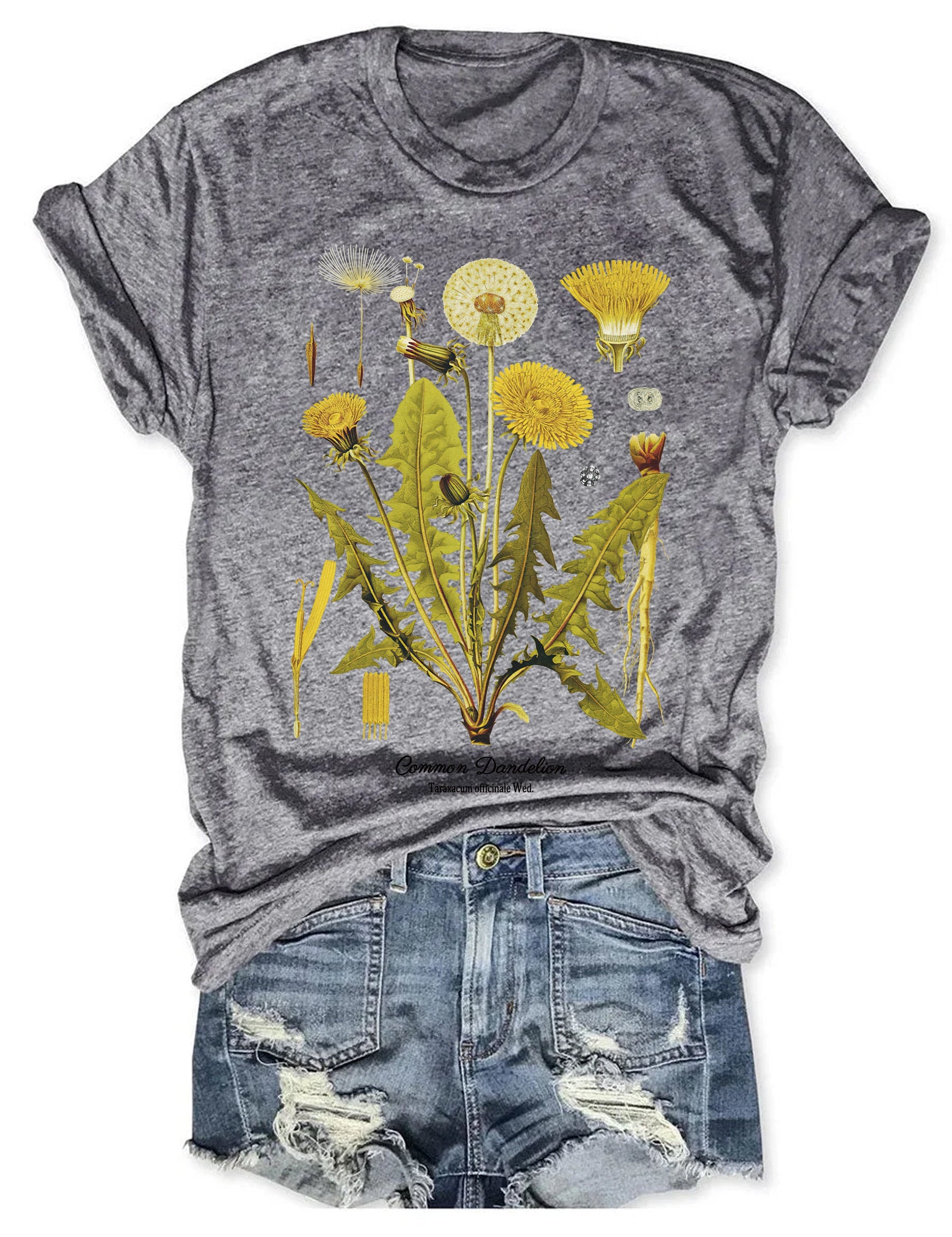 Botanical Art Yellow Flower T-shirt